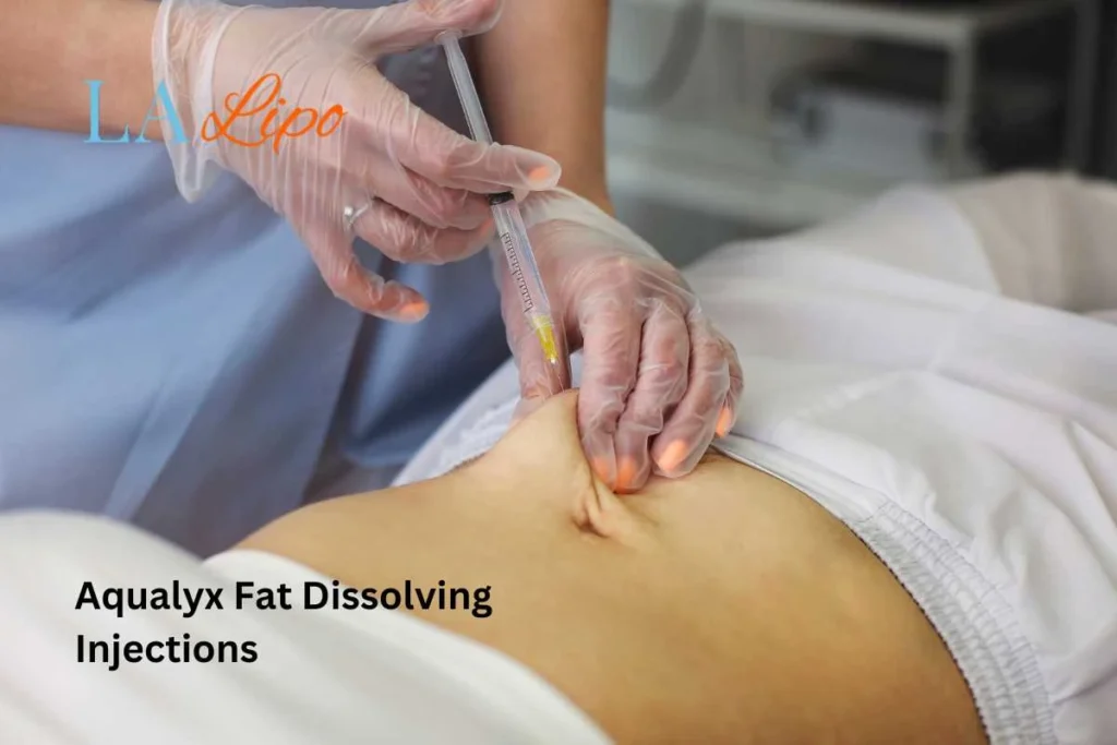 woman having fat dissolving injections Hertfordshire in the stomach