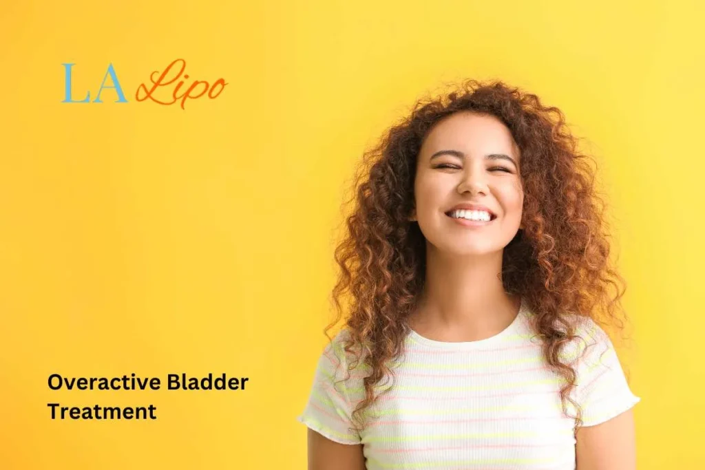 woman smiling about overactive bladder treatment Hertfordshire solutions